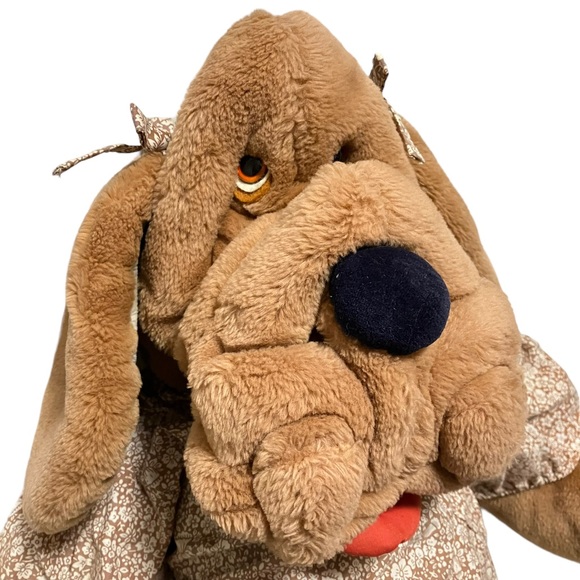 Wrinkles Brown Dog Dress Hand Puppet 28" Heritage Collection Vintage 80s - Picture 2 of 13